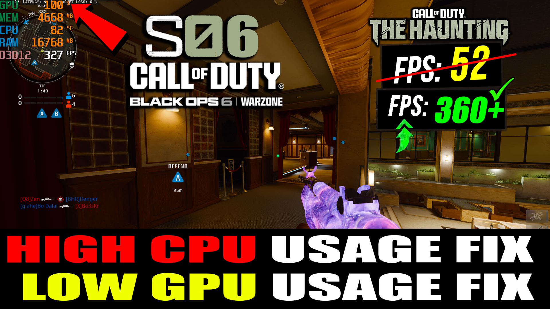 FIX High CPU Usage and Low GPU Usage In Warzone & Black Ops 6 Season 6