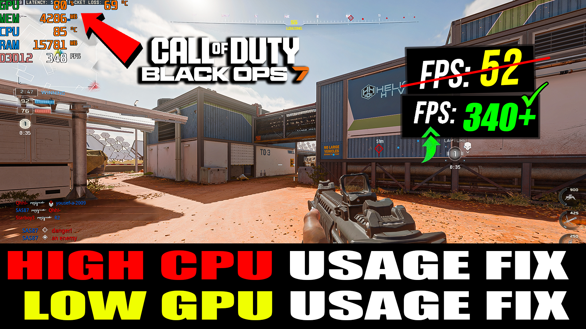 How To FIX High CPU Usage and Low GPU Usage in Call of Duty Black Ops 7