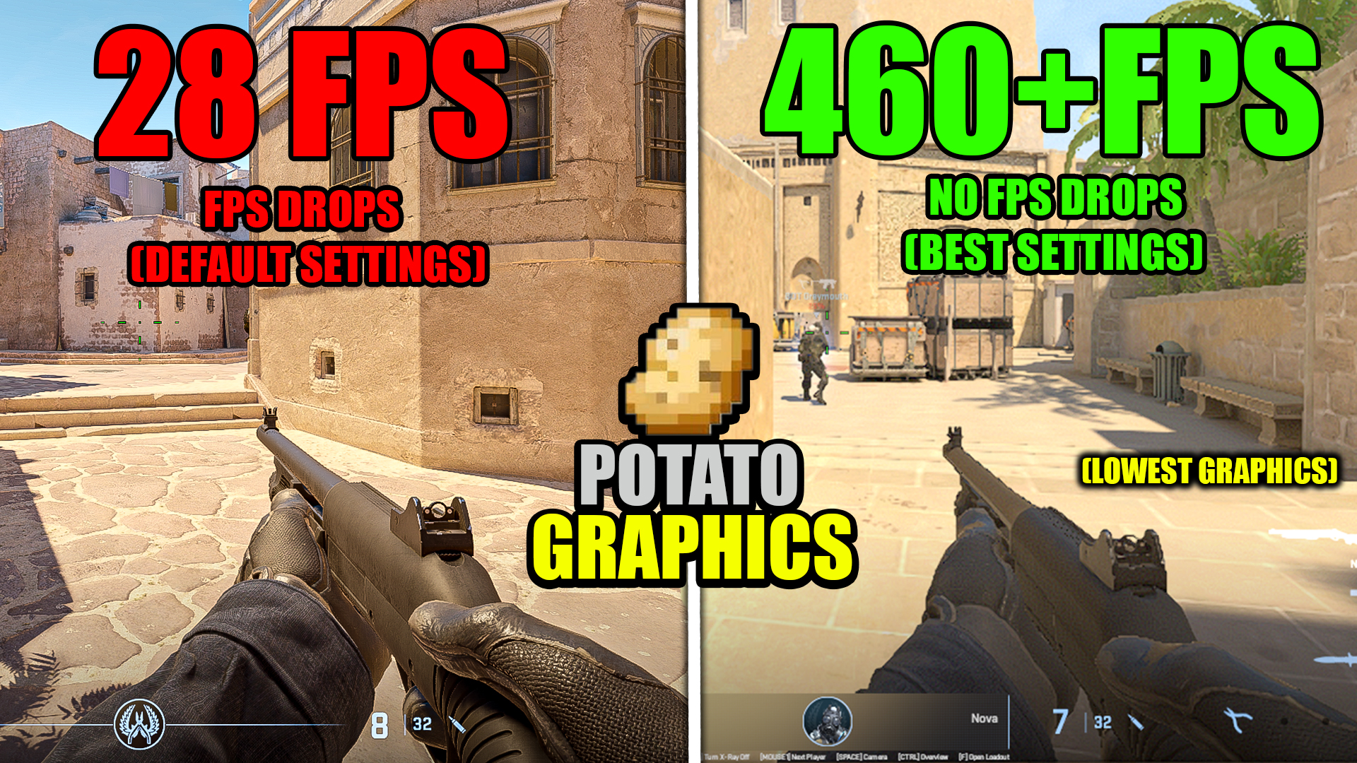 How To Get Potato Graphics In Counter-Strike 2