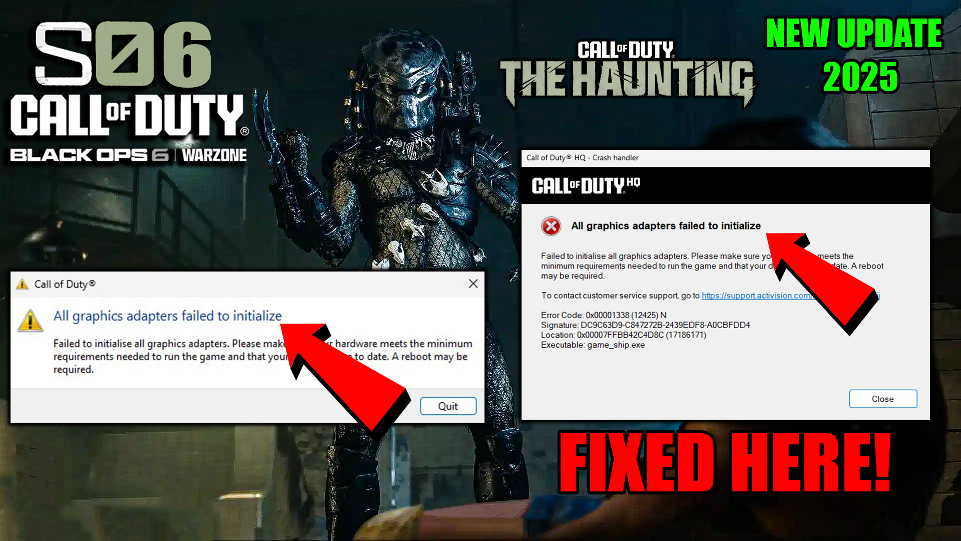 Black Ops 6 Season 6 How To Fix All graphics adapters failed to initialize
