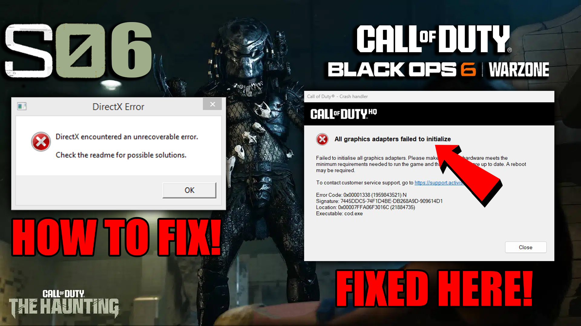 Warzone Season 6 Crashing & Not Launch - DirectX Error & Cod.exe