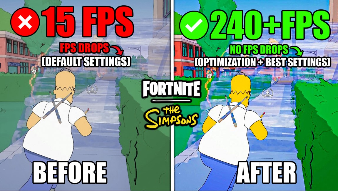 Fortnite The Simpsons Optimization Guide - Boost FPS & Zero Delay | Best Fortnite The Simpsons Settings