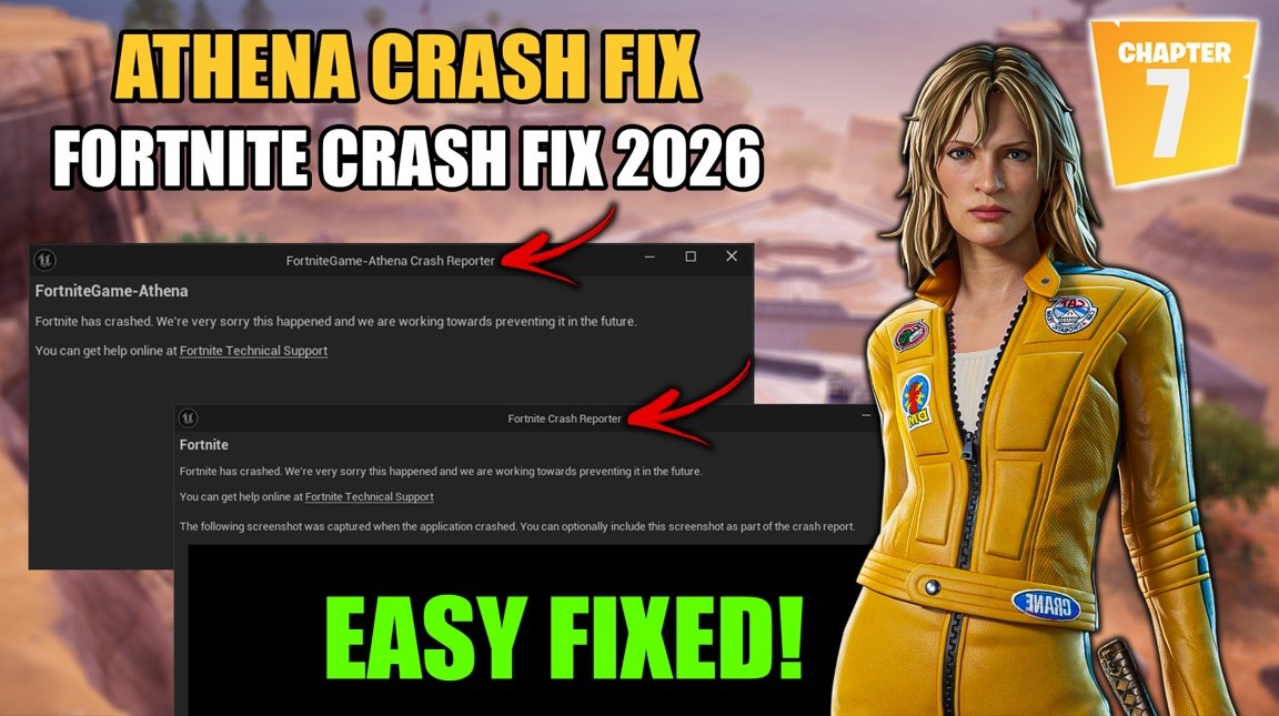 Fortnite Chapter 7 Athena Crash Reporter Fix ✅