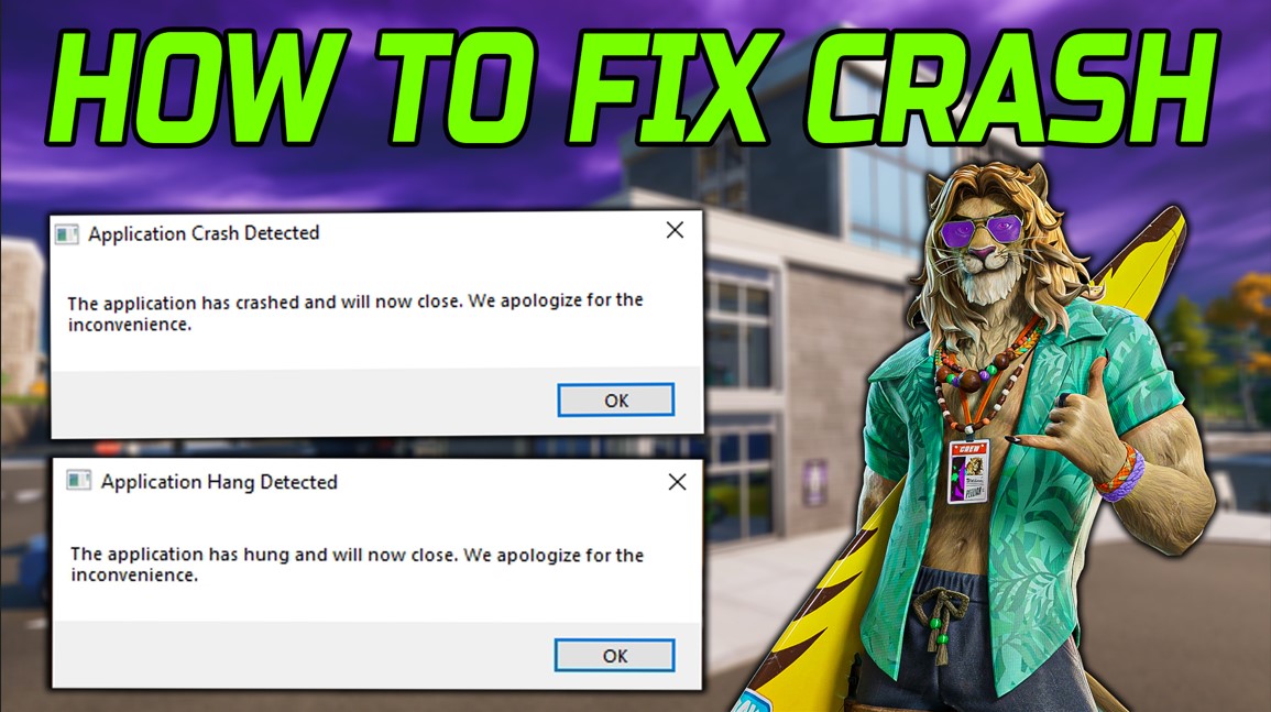 How To Fix Fortnite All Crashes On PC (Application Hang Detected)