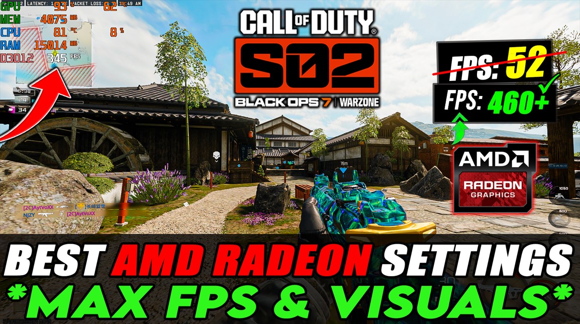 Best AMD RADEON Settings for Warzone & Black Ops 7 Season 2
