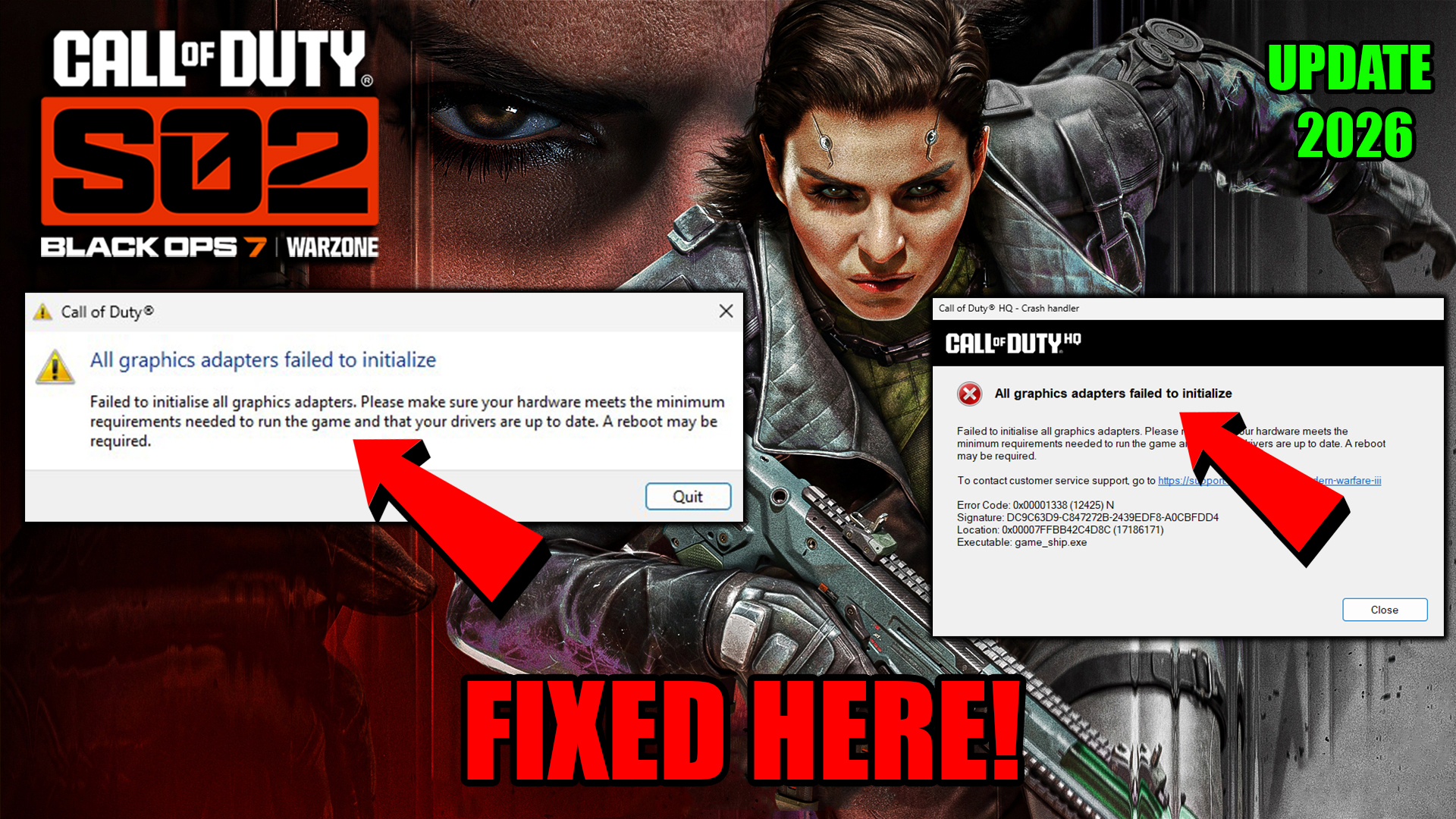 Warzone & Black Ops 7 Season 2 How To Fix All graphics adapters failed to initialize