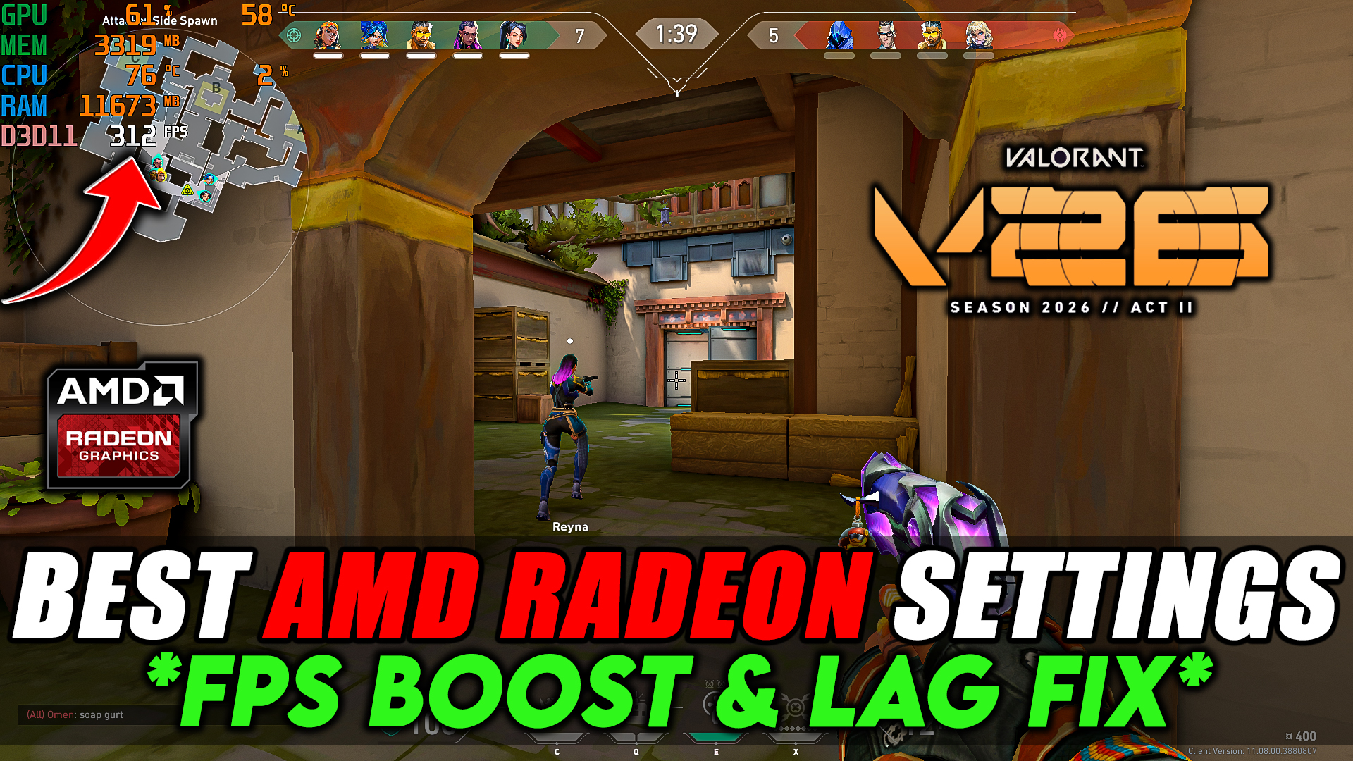 AMD Radeon Best Settings for VALORANT Season 2026 Act 2