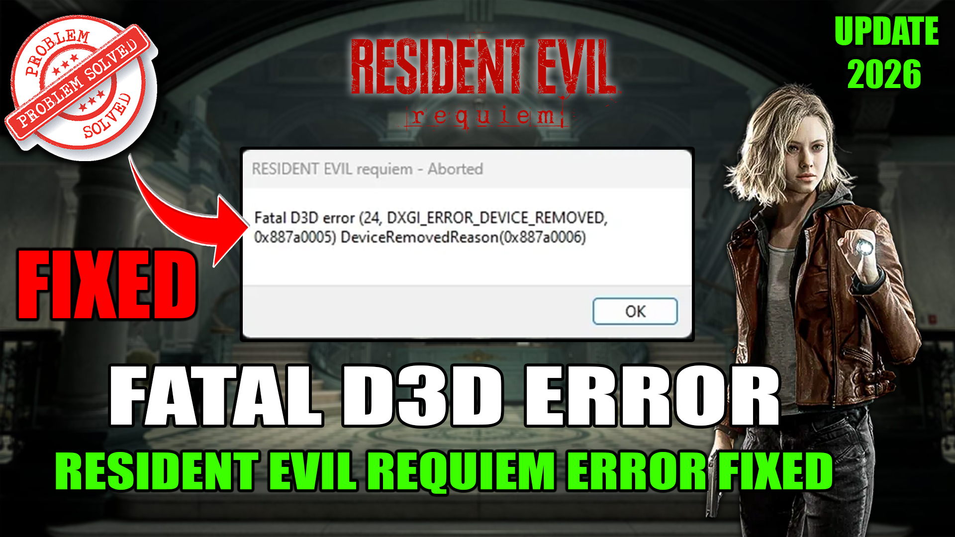 Resident Evil Requiem How to Fix Fatal D3D Error