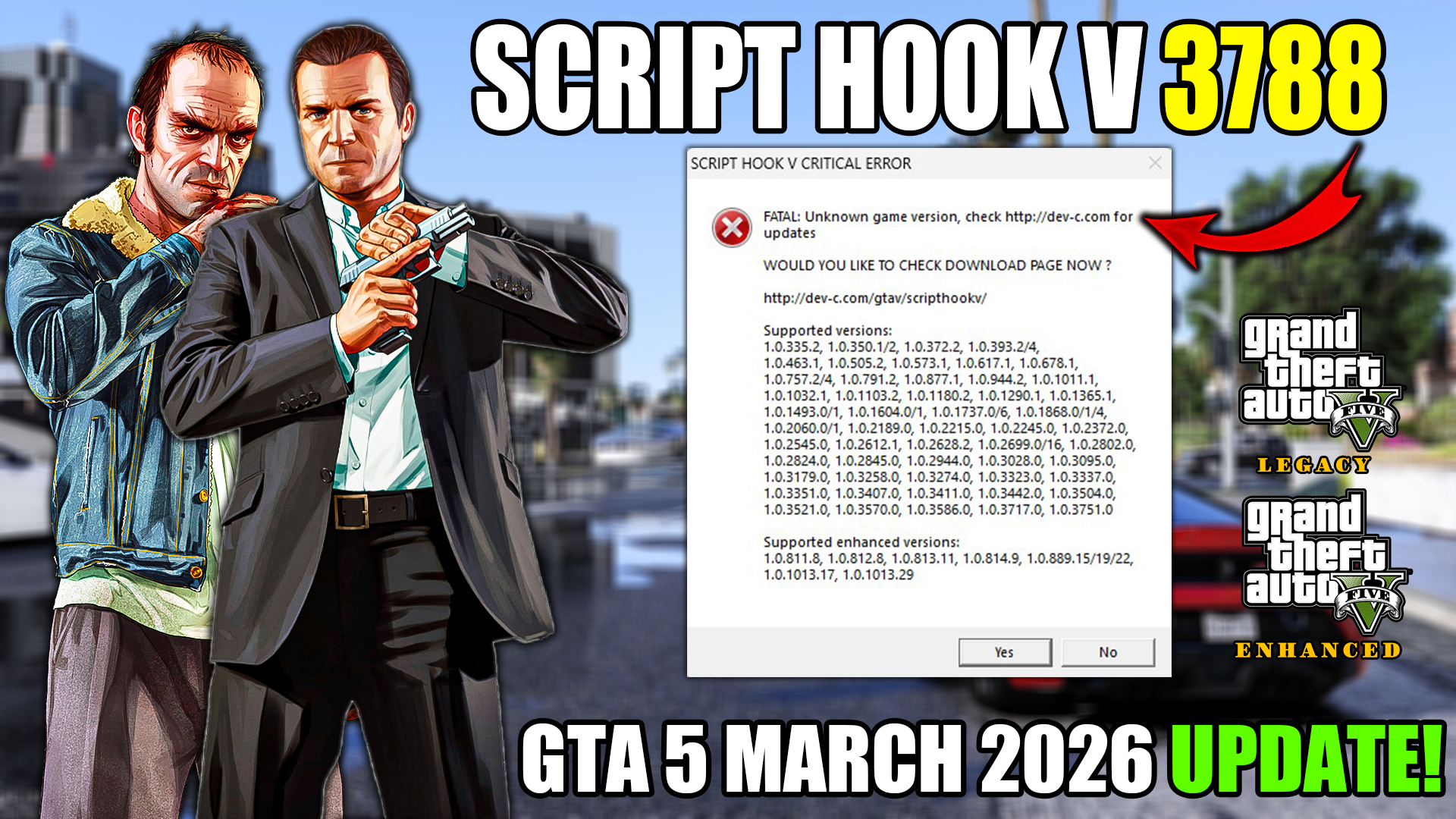 How To Fix Script Hook V Critical Error in GTA 5 (Latest Update Fix) | 2026
