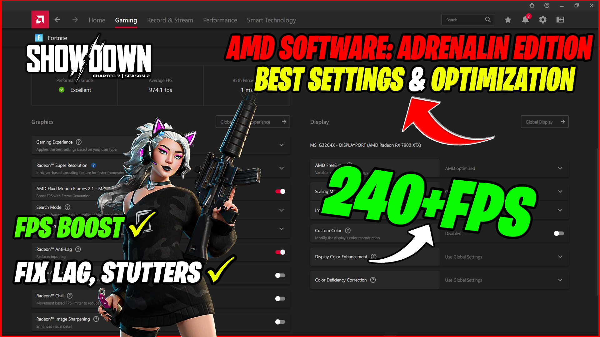 BEST AMD Radeon Settings For Fortnite Chapter 7 Season 2