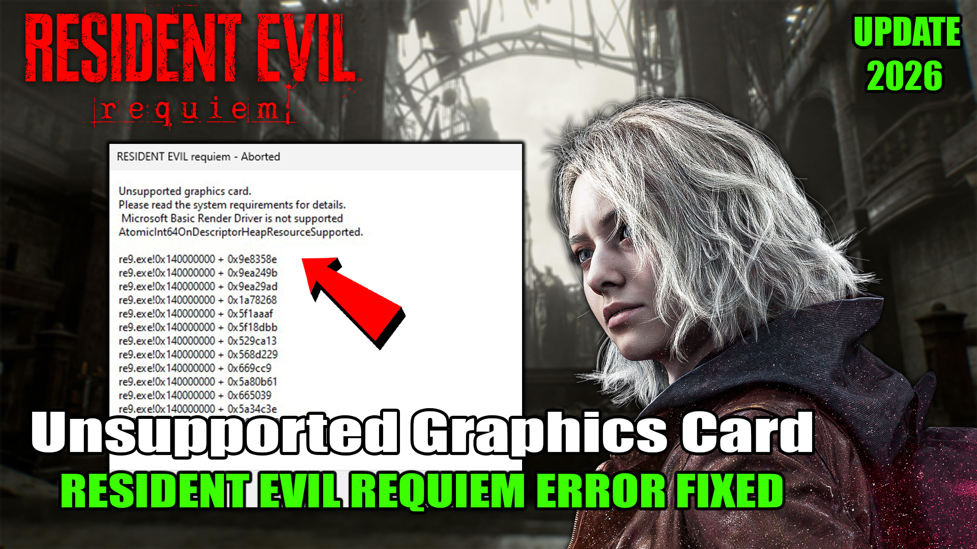 Fix Resident Evil Requiem Unsupported Graphics Card Error
