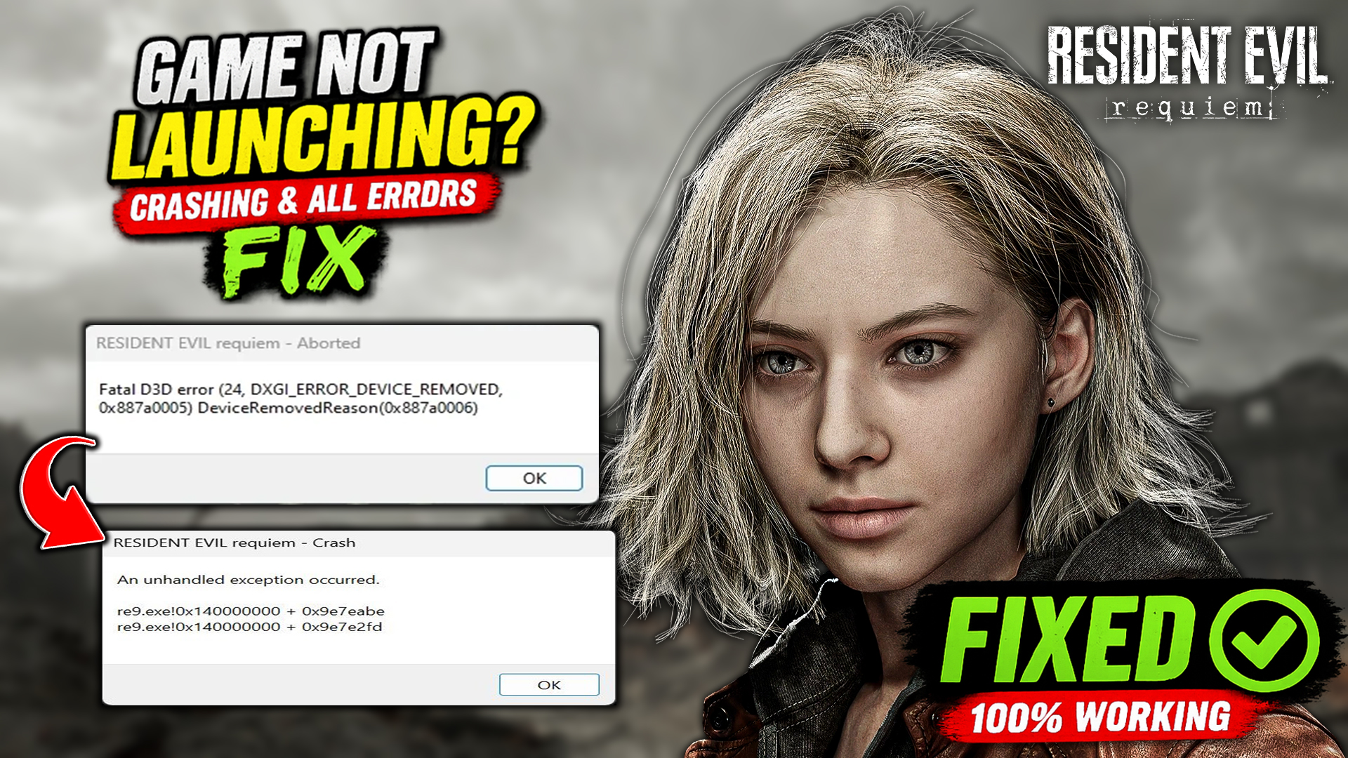 Resident Evil Requiem Not Launching? Crashing & All Errors FIX (2026 Guide) 🔥