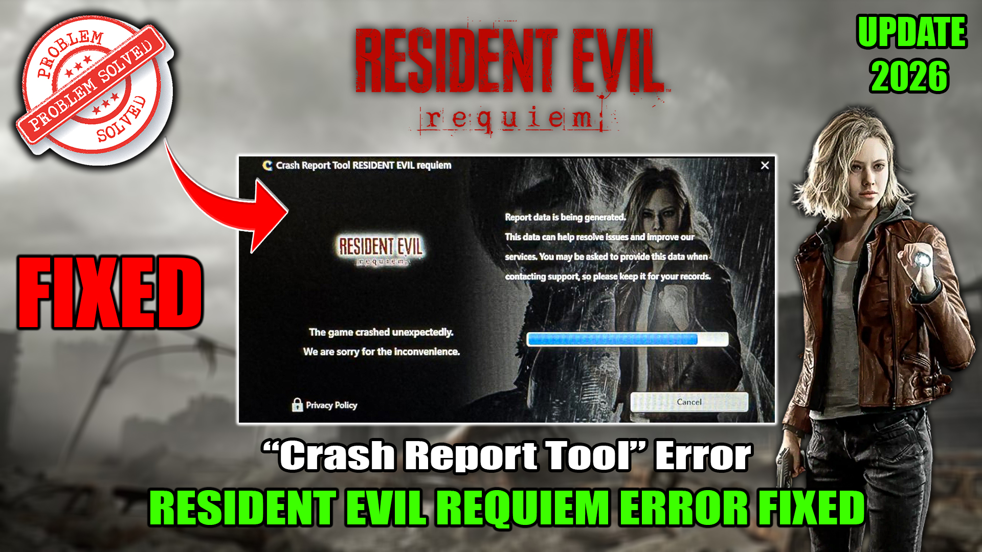 How to Fix Resident Evil Requiem Crash Report Tool Error