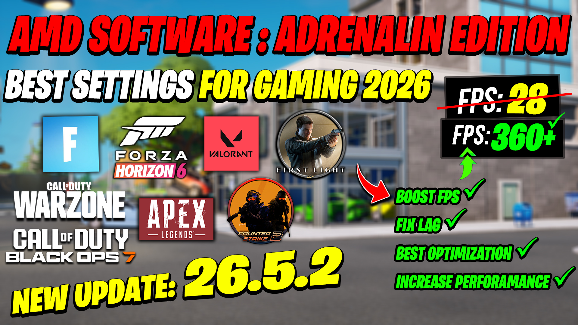 AMD Software Adrenalin Edition 26.5.2 Best Settings for Gaming