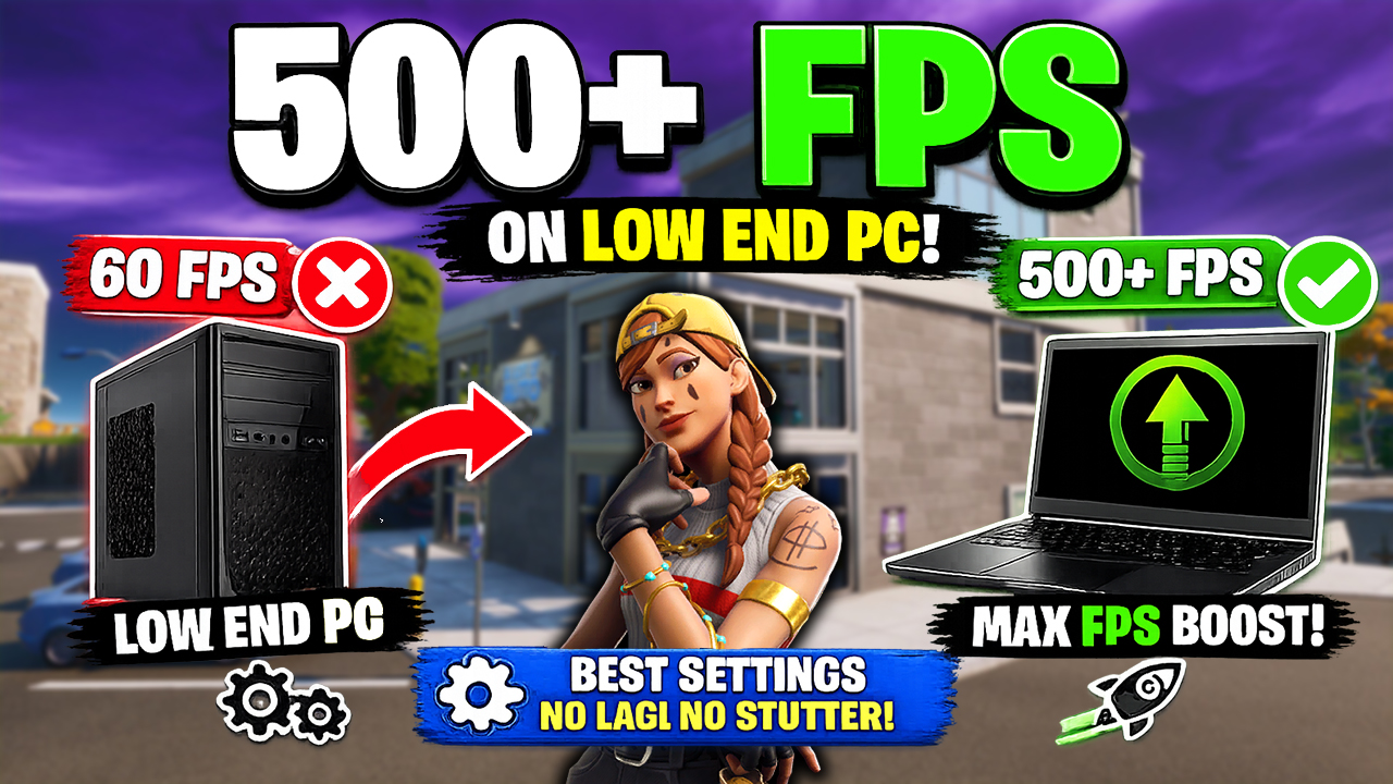 How To Get 500+ FPS in Fortnite on Low End PC!