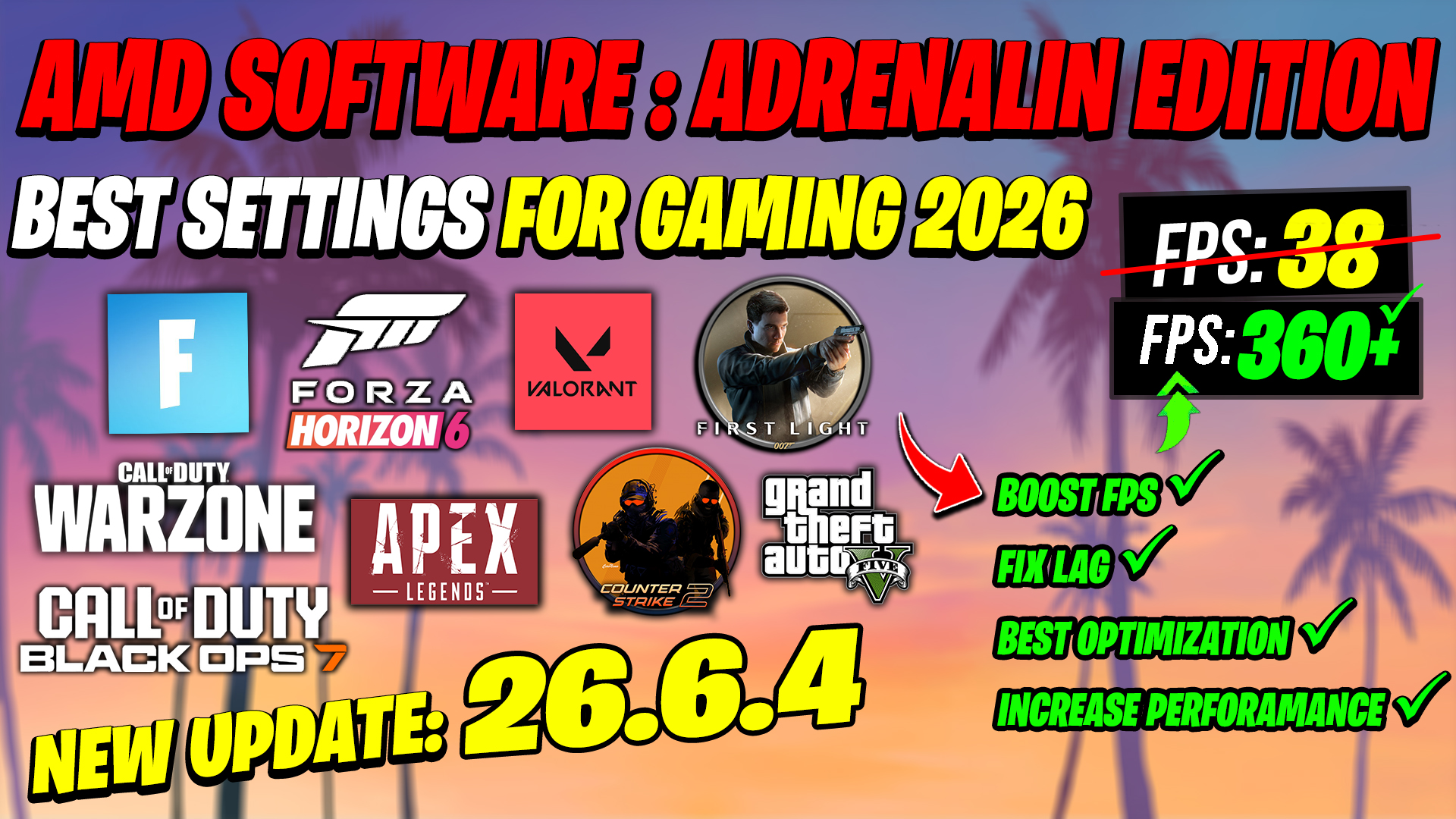 AMD Software Adrenalin Edition New update 26.6.4 Best Setting For Gaming 2026