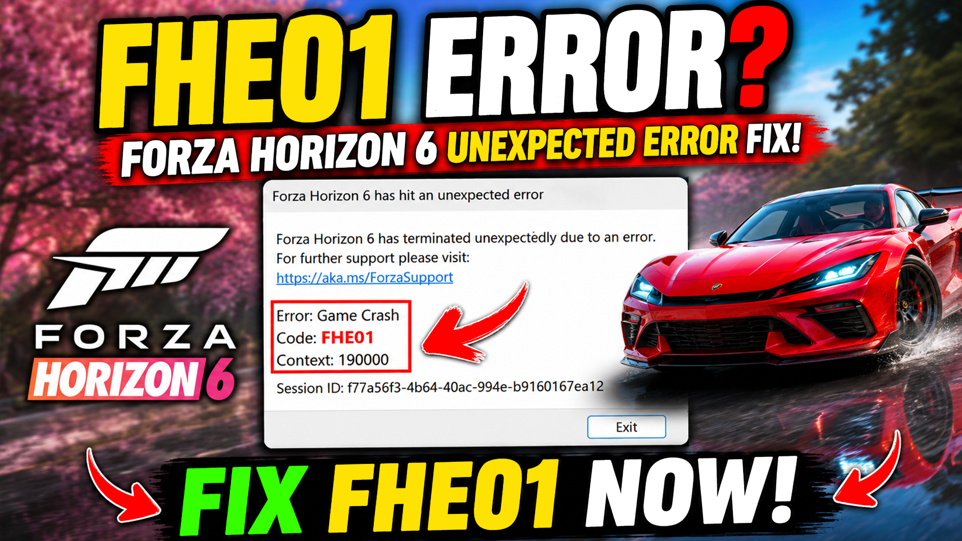 Fix Forza Horizon 6 Has Hit an Unexpected Error