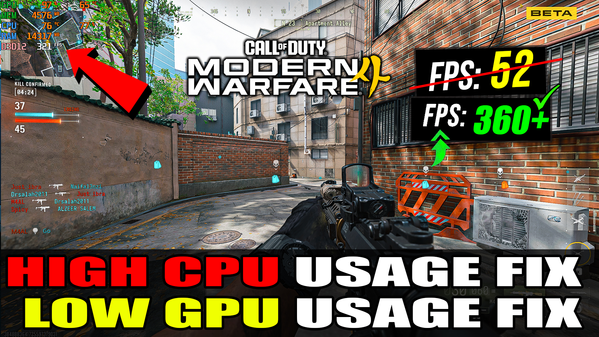 How To FIX High CPU Usage and Low GPU Usage in Modern Warfare 4 Beta