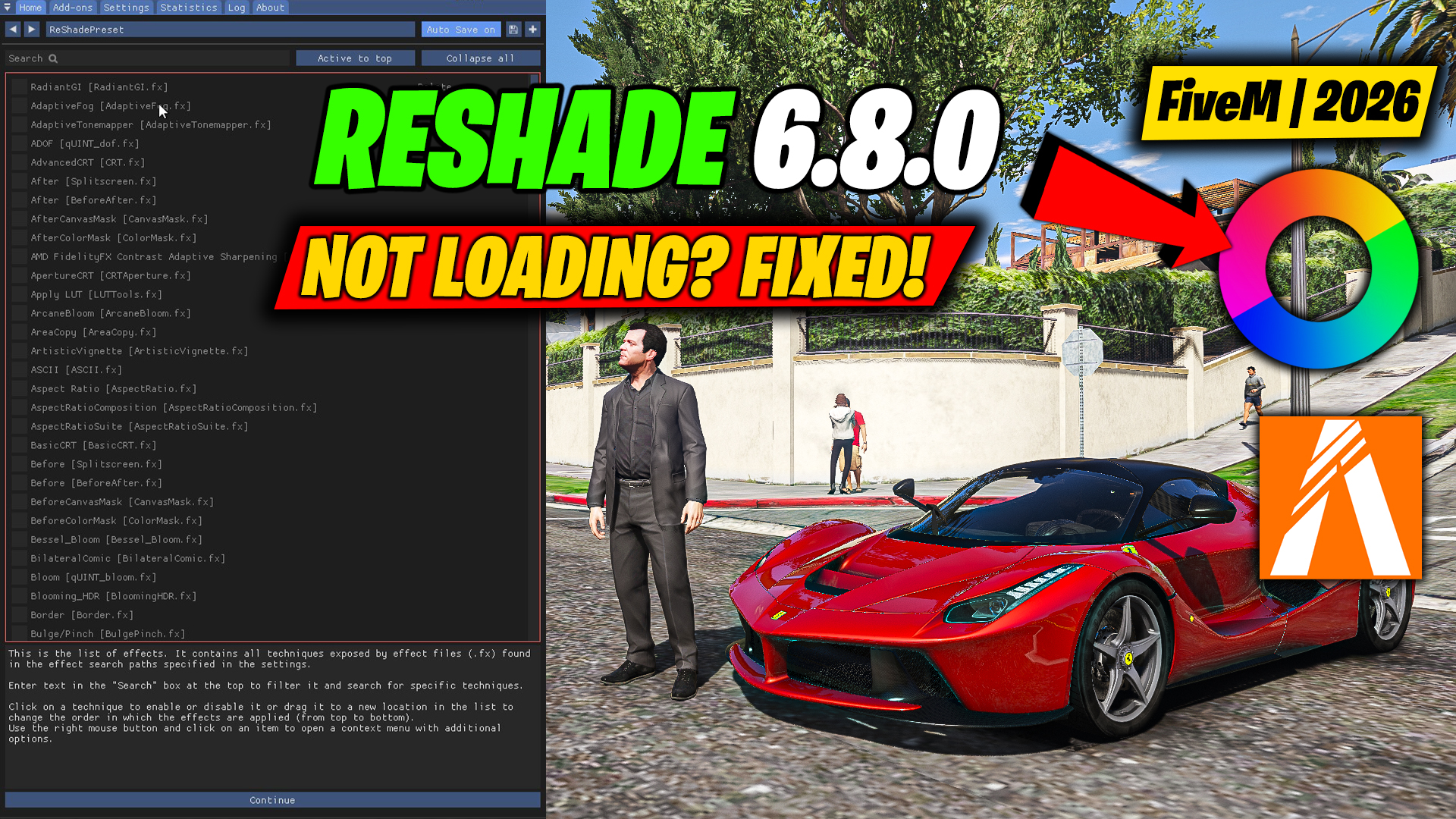 How to Install ReShade v6.8.0 | Fix FiveM ReShade 6.8.0 Not Loading & Working (2026)