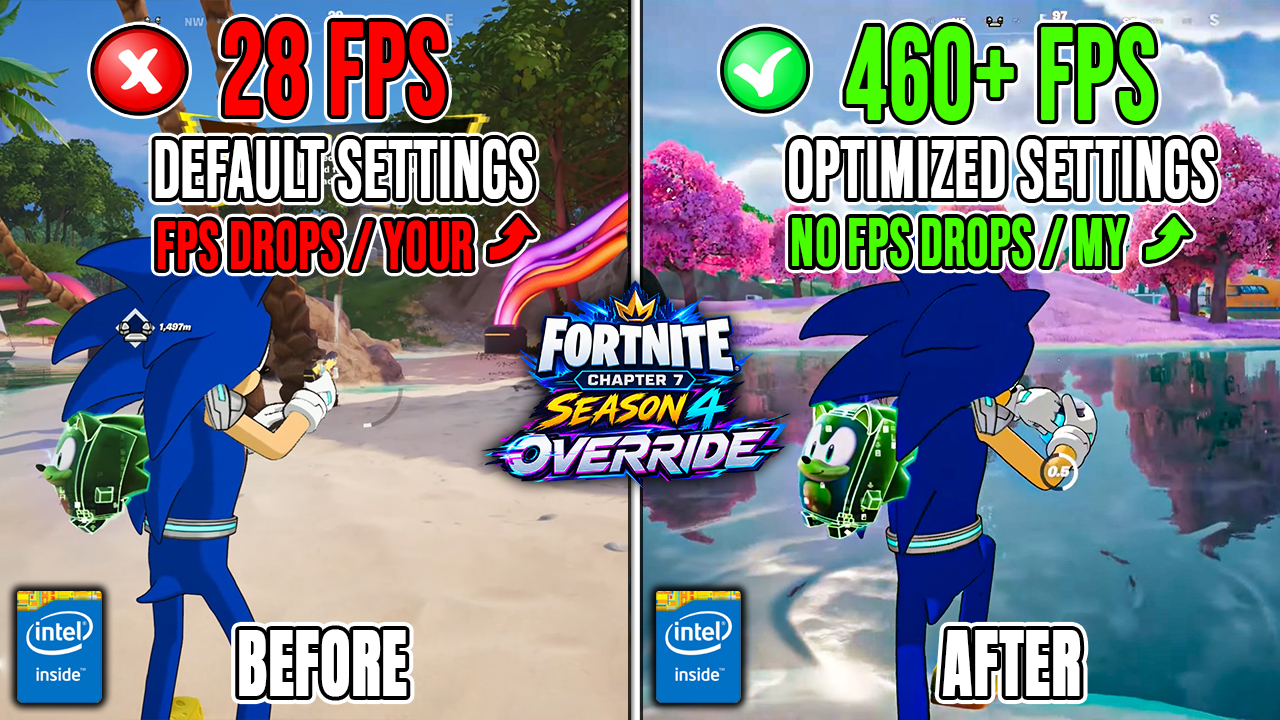 Fortnite Chapter 7 Season 4: Override FPS Boost Guide