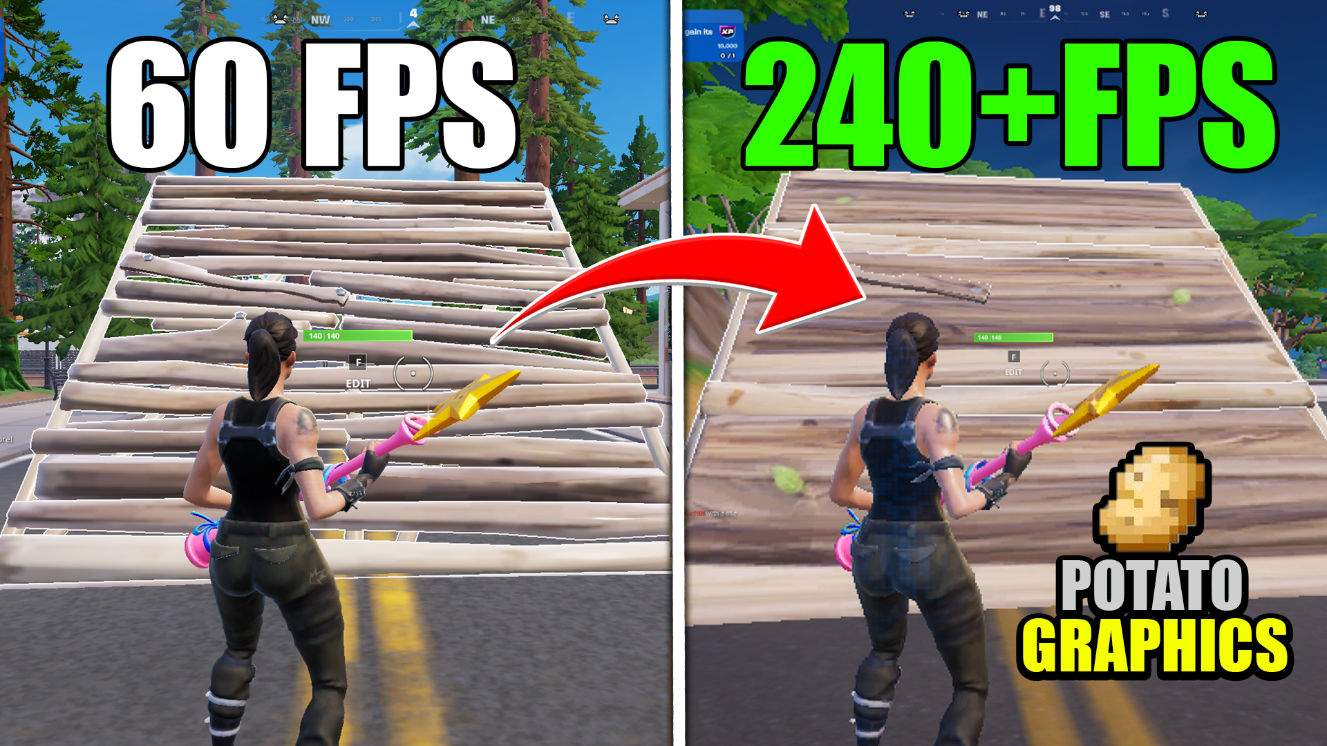 How To Get POTATO GRAPHICS in Fortnite on AMD GPU